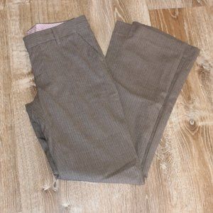 Gap hip slung trousers taupe with pin stripe